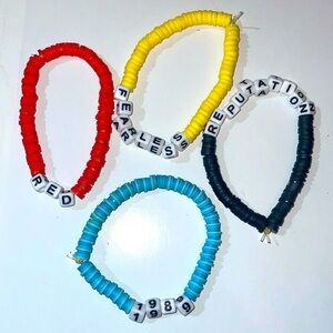 Taylor Swift album bracelet set of 4